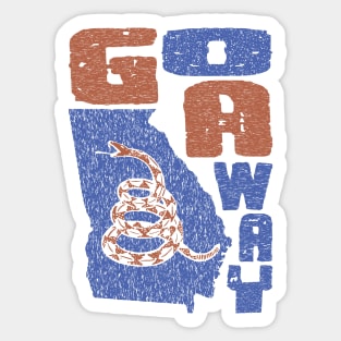 GA Go Away Sticker